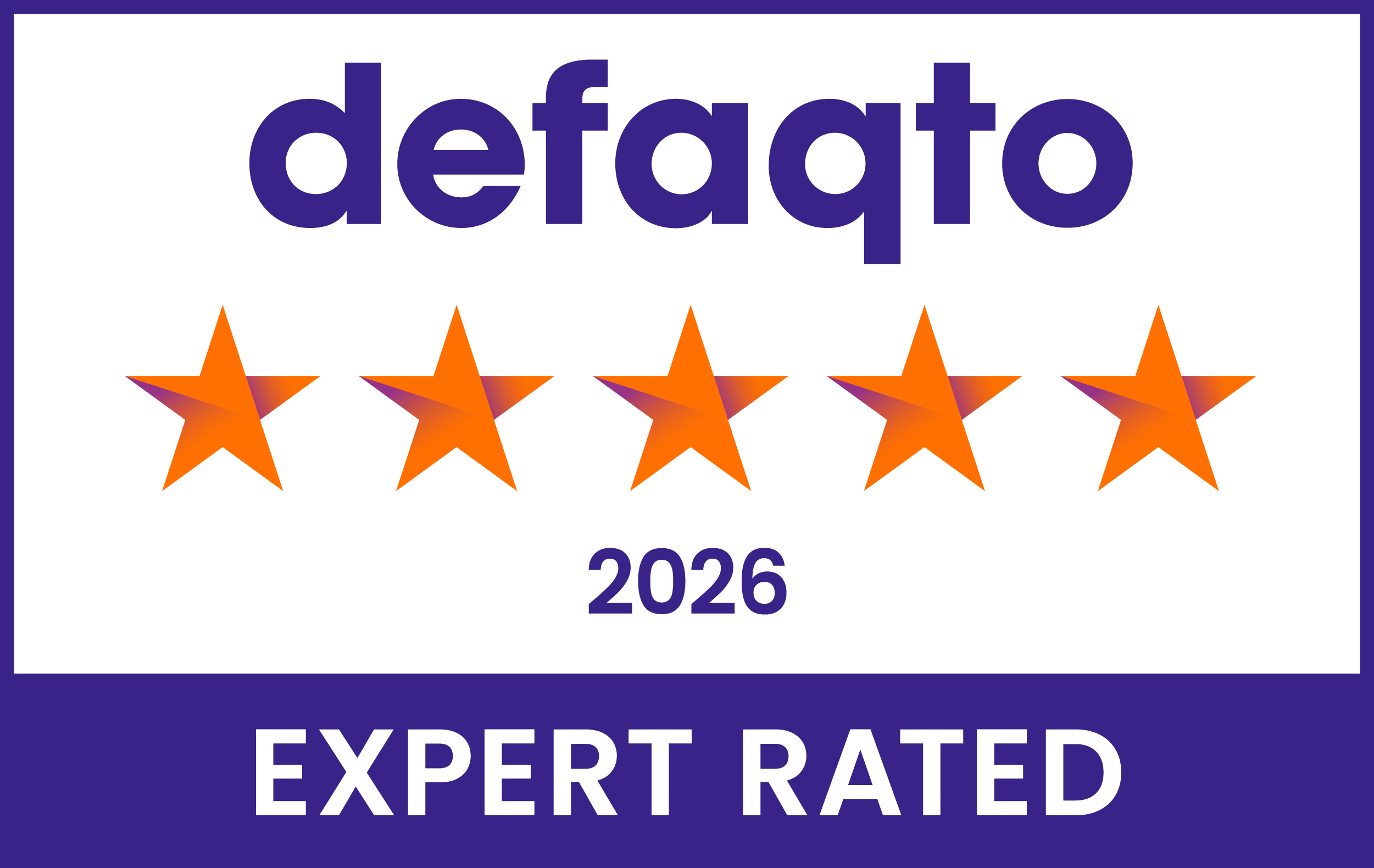 Defaqto Expert Rated 5 Star